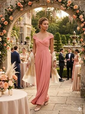 david bridal evening dresses Satin Cutout Waist A-Line Dress